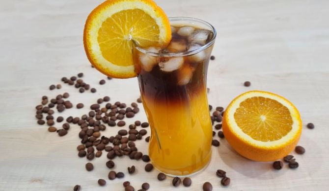 Холодный Бамбл кофе с апельсиновым соком рецепт