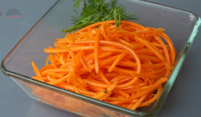 Морковь по корейски с уксусом и чесноком рецепт