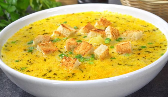 Луковый суп с плавленым сыром рецепт