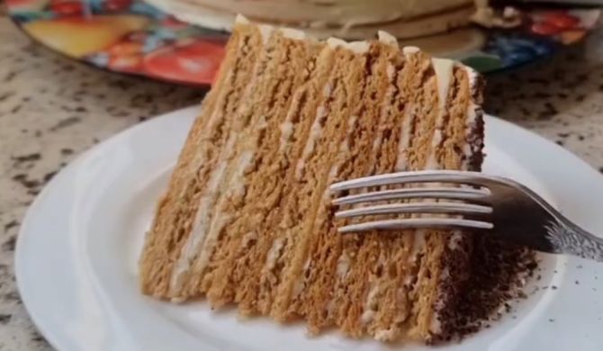 Простой торт из сгущенки – пошаговый рецепт приготовления с фото