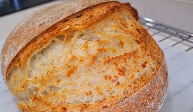 Сырный хлеб на закваске левито мадре рецепт