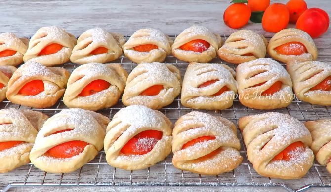 Сметанное печенье песочное с абрикосами рецепт