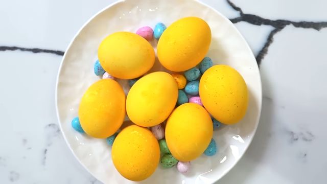 Как покрасить яйца куркумой на пасху рецепт