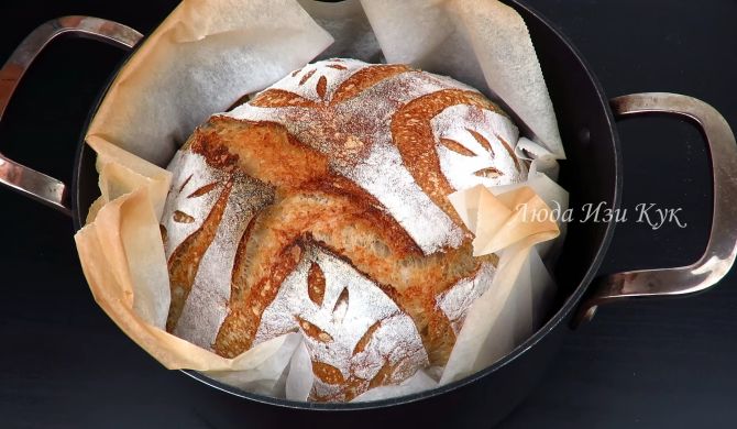 Цельнозерновой хлеб на закваске без дрожжей в духовке рецепт