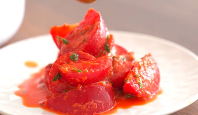Маринованные помидоры быстрого приготовления по-корейски рецепт
