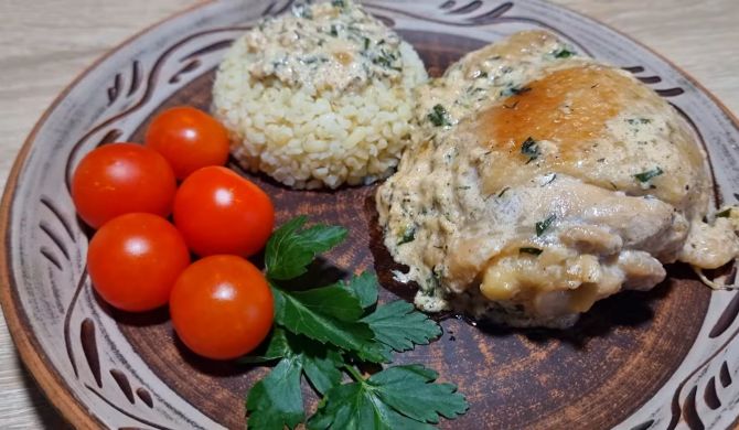 Курица Шкмерули в сливочно-чесночном соусе рецепт