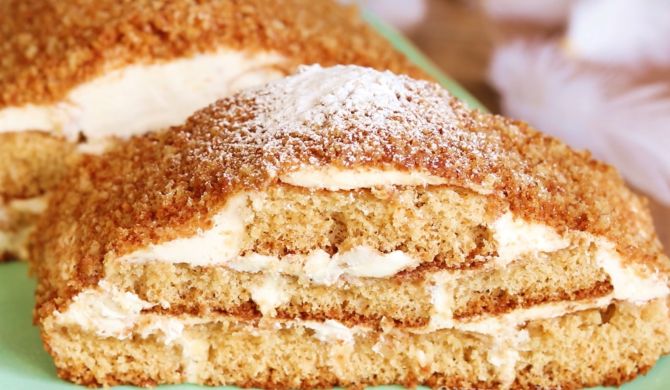 Торт Медовик с творожным кремом и сметаной рецепт
