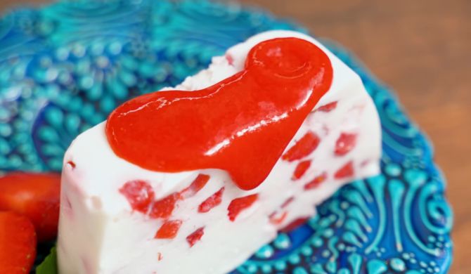 Низкокалорийный творожный торт с йогуртом рецепт с фото пошагово