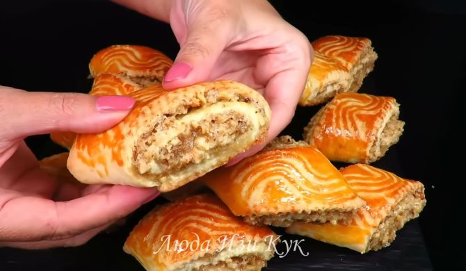 Армянское печенье Гата с грецким орехом рецепт
