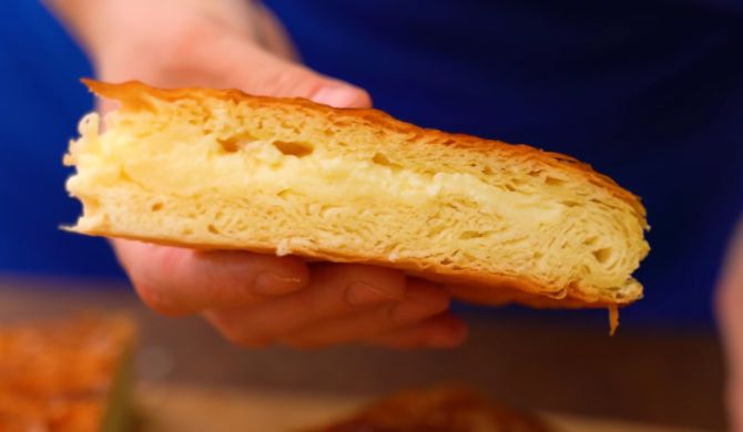 Пирог Фытыр по египетски с заварным кремом рецепт