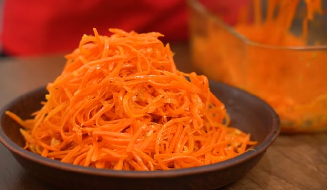Морковь по корейски с луком и чесноком рецепт