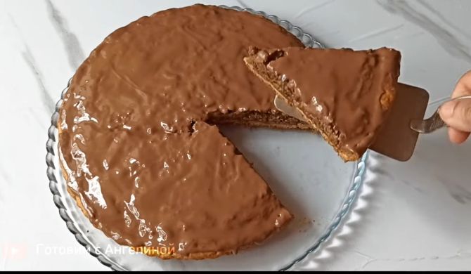 Шоколадный пирог с грецкими орехами рецепт