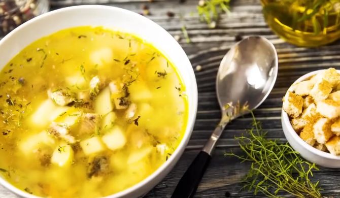 Рыбный суп из консервов сайры с картофелем рецепт