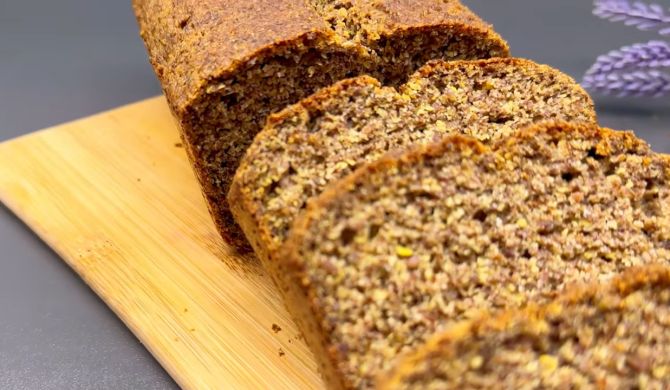 Домашний хлеб из молотых семян льна рецепт