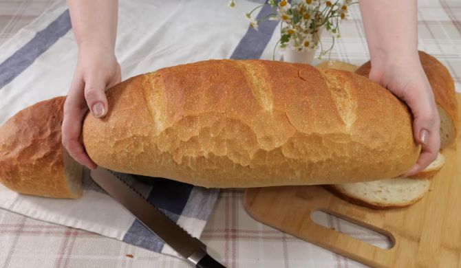 Пшеничный хлеб без закваски на дрожжах в духовке рецепт