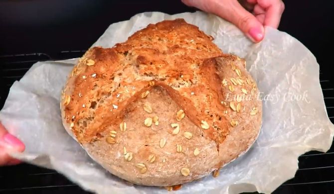 Домашний цельнозерновой хлеб на кефире без дрожжей рецепт
