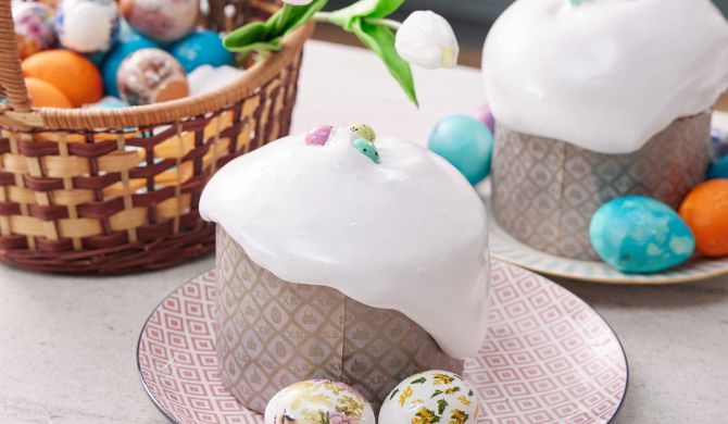 Куличи с желатиновой глазурью Просто Кухня рецепт